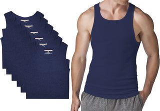 Men's Big and Tall Tank Tops Undershirts - 6 pack