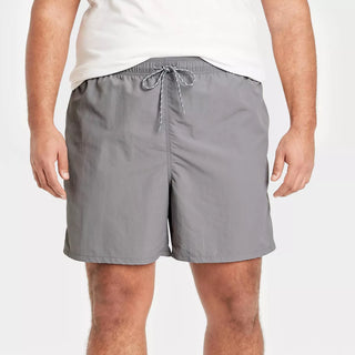 Men'S Big & Tall 7" Swim Trunks - Goodfellow & Co Gray