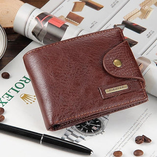 2023 New Brand High Quality Short Men'S Wallet with Coin Pocket Qualitty Guarantee Leather Purse for Male Restor Card Holder