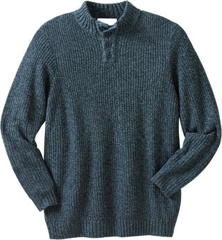 Big Men's Henley Shaker Sweater