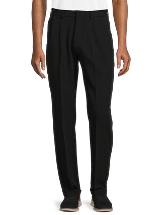 Men'S and Big Men'S Premium Comfort Stretch Pleated Cuffed Suit Pants