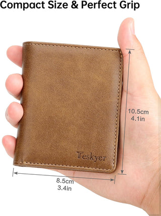 Leather Bifold Wallet for Men