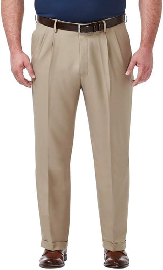 Big Men's Classic Fit Pleat Front Dress Pants