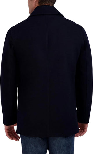 Plus Sized Men's Peacoat Wool 