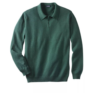 Kingsize Men'S Big & Tall Lightweight Polo Sweater