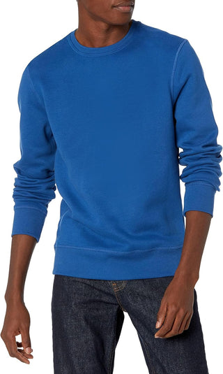 Big Men's Fleece Crewneck Plus Sized Sweatshirt