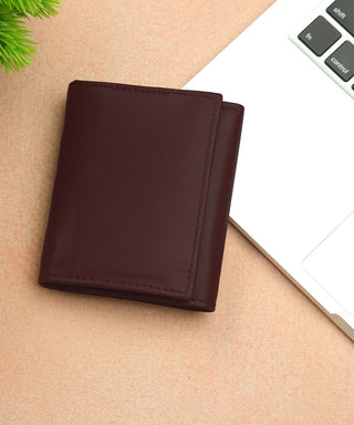 Leather Trifold Wallet for Men