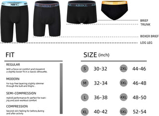 Long Leg Boxer Underwear Big Size