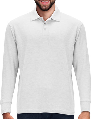 Big Men's Long Sleeve Polo Shirts