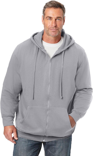 Plus Sized Men's Big & Tall Fleece Hoodie Jacket