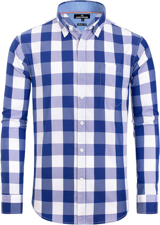 Big Men's Plaid Button down Shirts