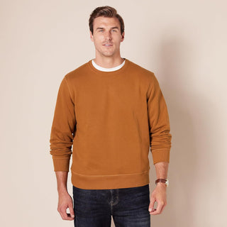 Big Men's Fleece Crewneck Plus Sized Sweatshirt