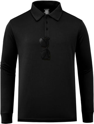 Plus Size Men's Big Golf Polo Shirts Long Sleeve