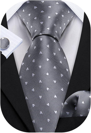 Ties for Men Designer Handkerchief Cufflink WOVEN Casual Necktie