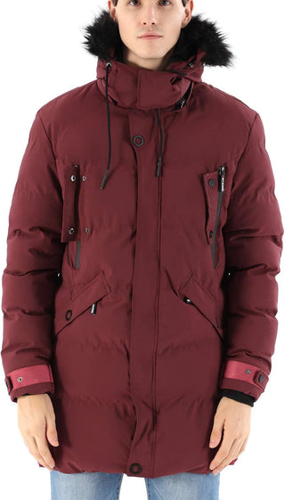 Plus Sized Men's Parka Ski Coat