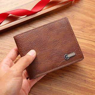 Premium Genuine Leather Bifold Wallets for Men - Classic Design with RFID Blocking Technology, Multiple Card Slots, and Stylish Minimalist Look, Available in Black and Brown