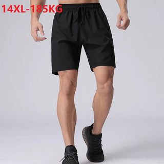 Summer Men Beach Shorts Gym Fitness Ice Quick Dry Breathable plus Size 7XL 10XL 12XL 14XL Soft Oversize Shorts Sports Shorts