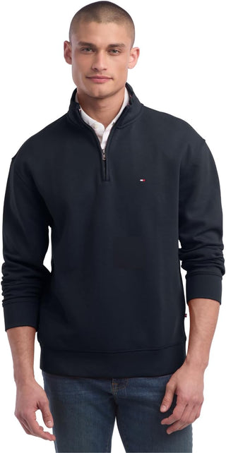 Big Men's Quarter Zip Pullover Sweater