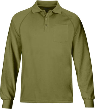 Plus Size Men's Big Golf Polo Shirts Long Sleeve