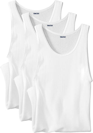 Big Men's Tank Undershirts: 3-Pack