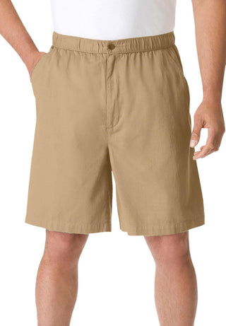  Elastic Plain Front Shorts