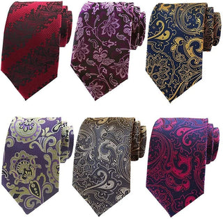 Classic Men's Silk Tie 6 pack