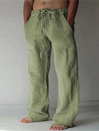 Big Men's Linen Beach Trousers