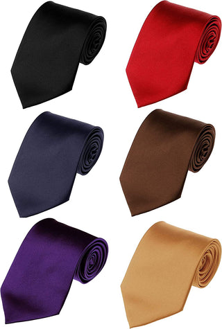 Classic Men's Silk Tie 6 pack