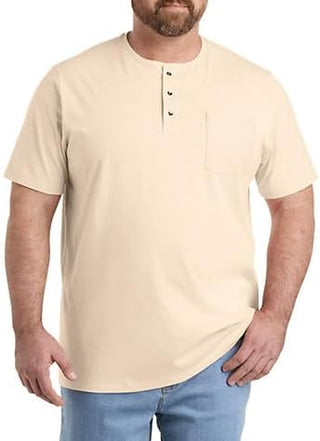 Plus Sized Men's Henley Shirt