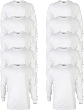 Big Men's Ultra Cotton Long Sleeve T-Shirt, Multipack