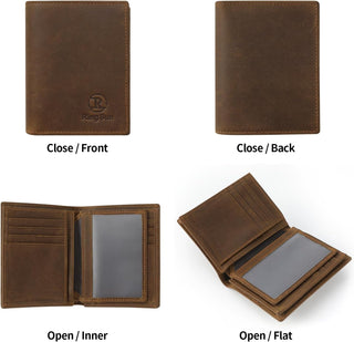 Leather RFID Blocking Bifold Wallet