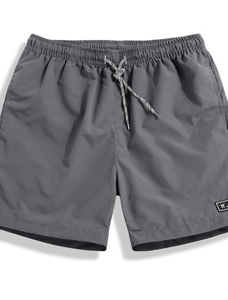 Big Men's Quick-Dry Board Shorts with Pocket and Drawstring