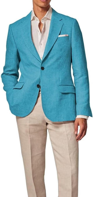 Big Men's Linen Blazer Regular Fit Sport Coat