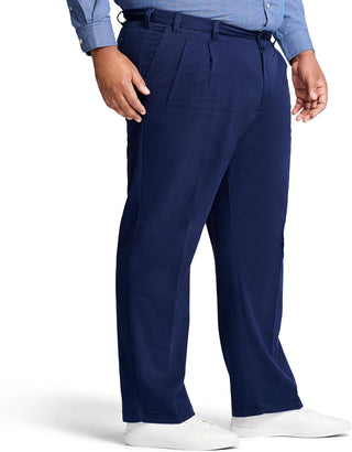 Plus Size Men's Big and Tall Pleated Pants