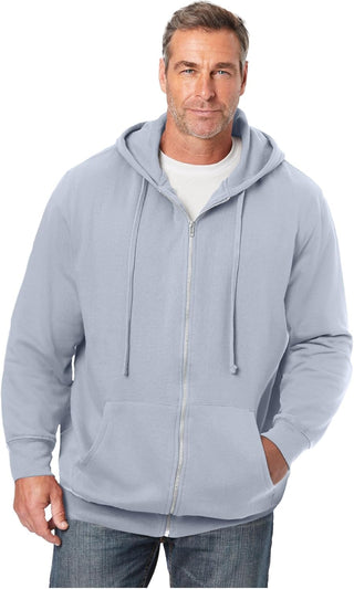 Plus Sized Men's Big & Tall Fleece Hoodie Jacket