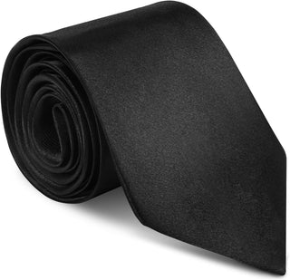 Classic Men's Solid Satin Neck Tie