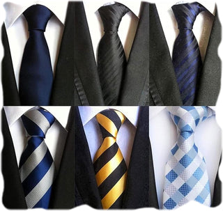 Classic Men's Silk Tie 6 pack