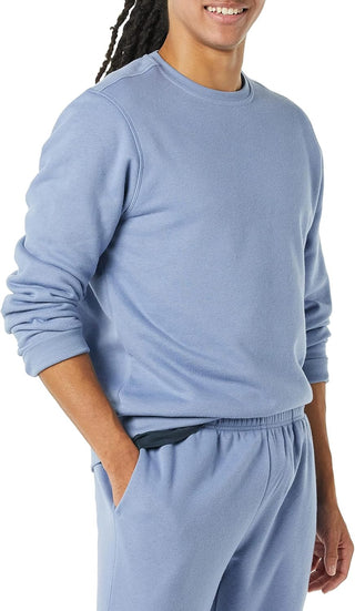 Big Men's Fleece Crewneck Plus Sized Sweatshirt