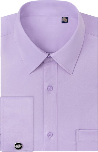 French Cuff Dress Shirts- Men's Big and Tall