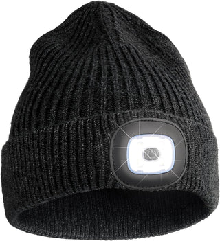 Mens Beanie with LED Light