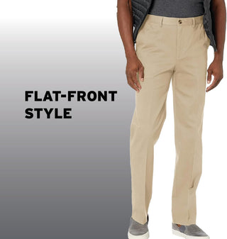 Big Men's Flat Front Plus Size Chino Pant