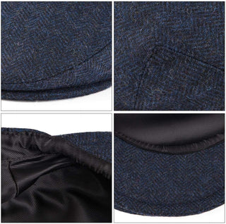 Men's Wool Blend Gatsby Cabbie Cap