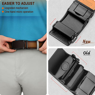 Big Men's Ratchet Belt 2 Pack