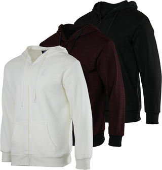 Big Men's Athletic Sweatshirt Jacket (3-Pack)