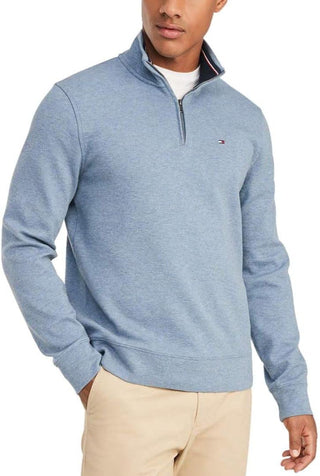 Big Men's Quarter Zip Pullover Sweater