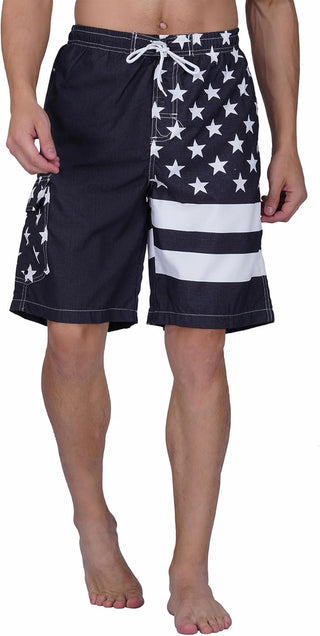 Big Mens Cargo Microfiber Beach Swim Trunks