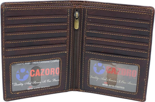 Leather European Bifold Wallet for Men