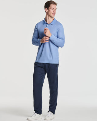 Long-Sleeve Polo Shirt for Big & Tall Men