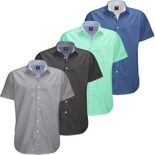 Mens Big and Tall Oxford Shirt - 4 Pack Button down Short Sleeve Dress Shirt - Versatile for Business & Casual Events - Comfort Fit - Breathable Material -  for Big Men