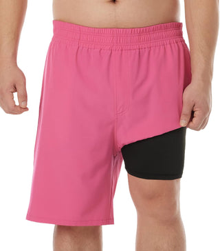 Big Men's Swim Trunks Swim Shorts Compression Liner Swimsuit